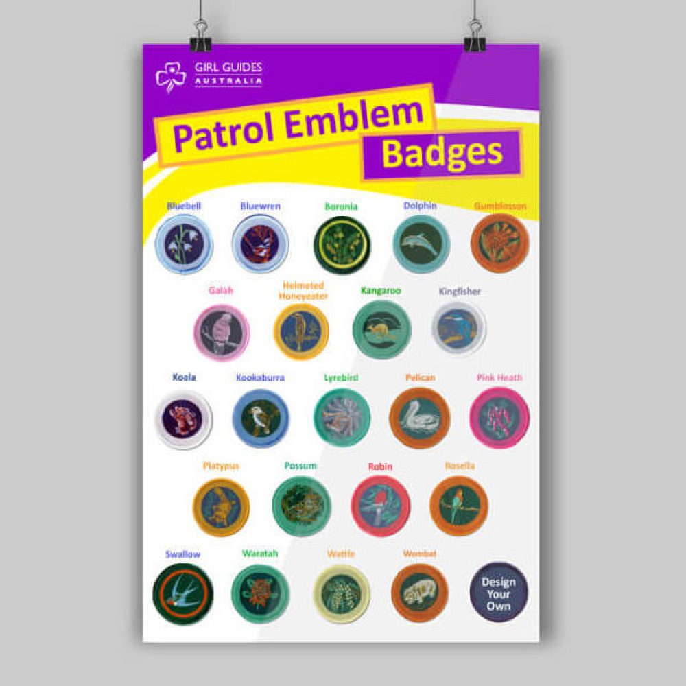 A3 Patrol Emblems Poster