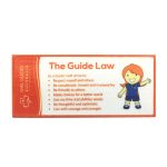 Girl Guides Guide Law Cloth Bookmark