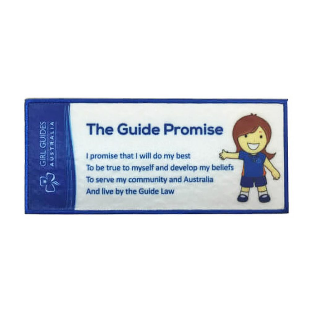 Girl Guides Guide Promise Cloth Bookmark
