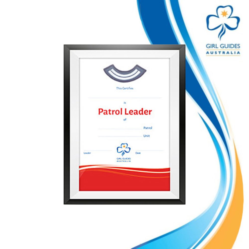 Patrol Leader Certificate A5