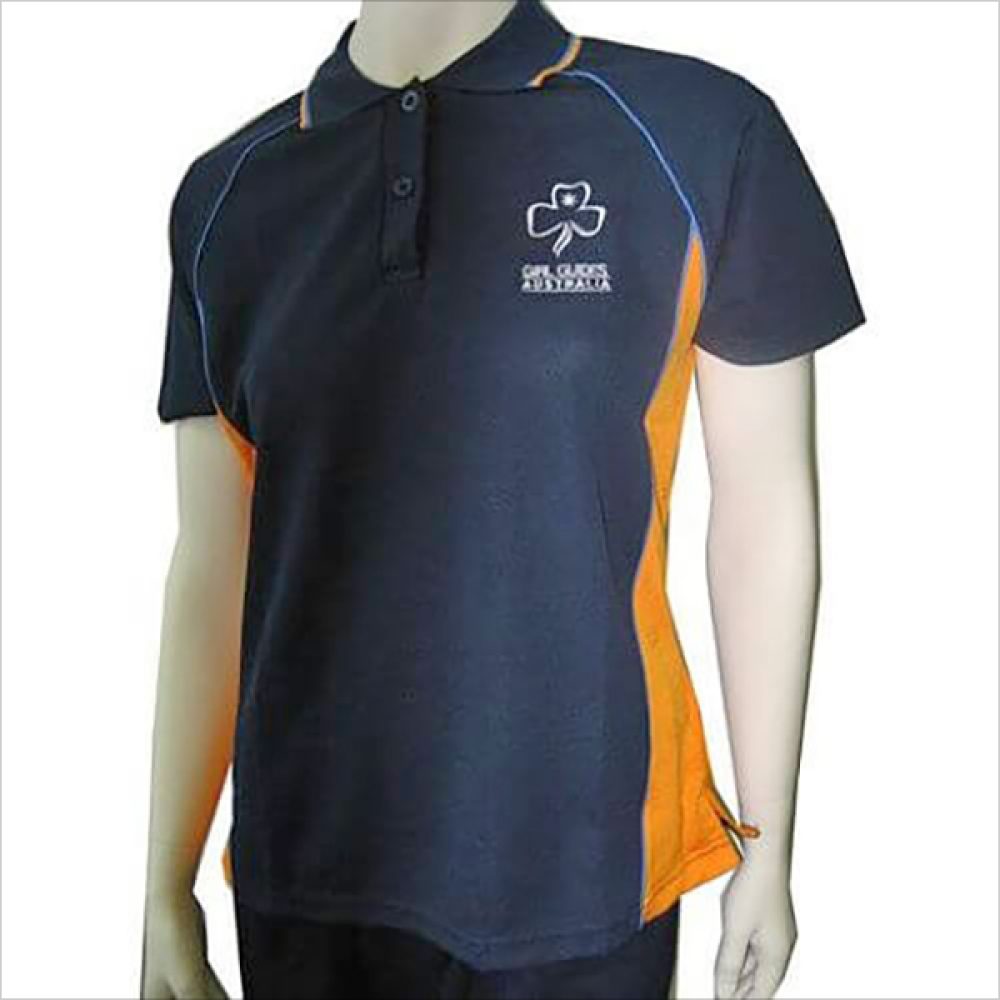 orange and blue school uniform